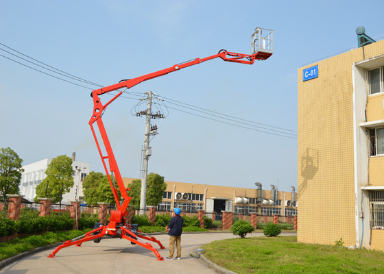 Κίνα 10m ανώτατος πλατφορμών ανελκυστήρας βραχιόνων ύψους ρυμουλκήσιμος με τους υδραυλικούς ζυγοστάτες και τις συναρμολογήσεις ζυγοστατών προμηθευτής