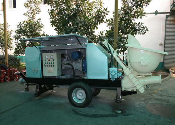 Κίνα μηχανή συγκεκριμένων αντλιών 7.4Mpa 27m3/χ, αερόψυξης συγκεκριμένη αντλία ταύρων ολισθήσεων συστημάτων ηλεκτρική προμηθευτής